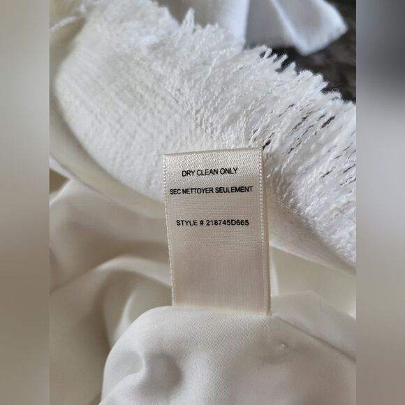 Rebecca Taylor White Off-Shoulder Mini Dress - Picture 6 of 6